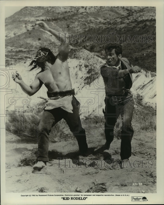 1965 Press Photo Scene from "Kid Rodelo" - Historic Images