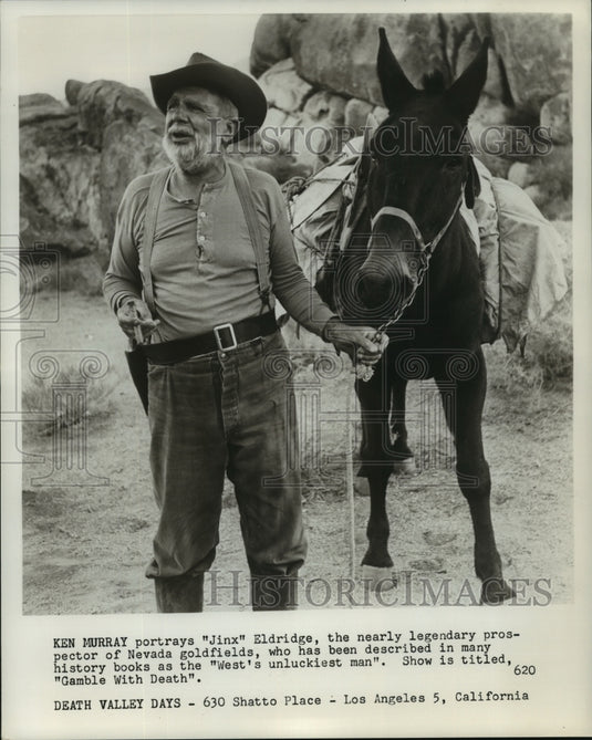 Ken Murray Portray's "Jinx Eldridge" in Game With Death" - Historic Images