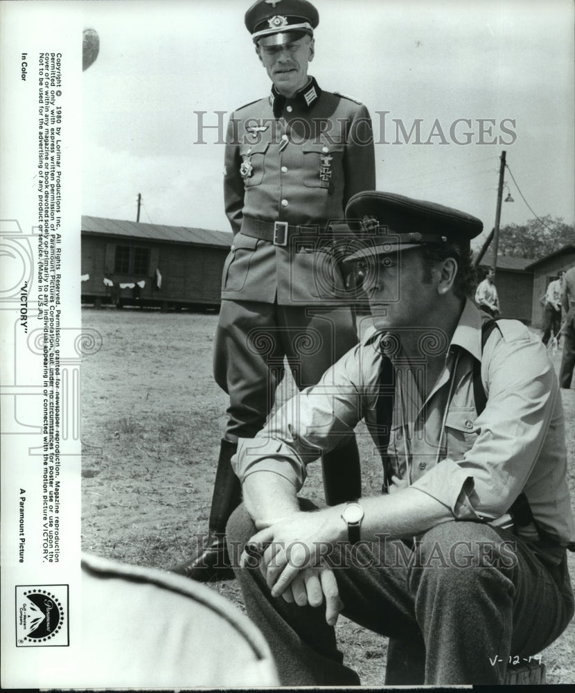 Press Photo Scene from &quot;Victory&quot; Starring Sylvester Stallone &amp; Michael Caine - Historic Images