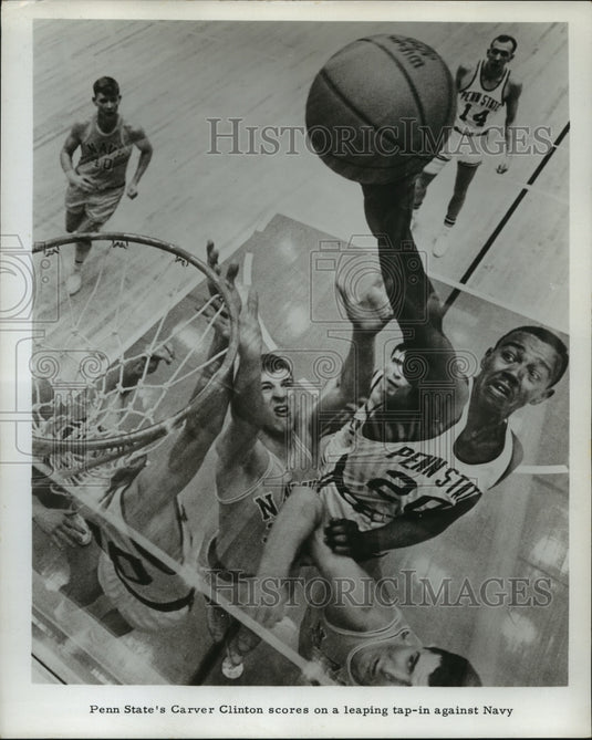 Penn State's Carver Clinton Scores On Leaping Tap - Historic Images
