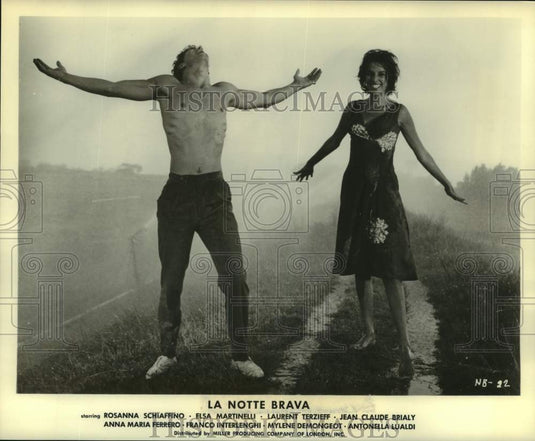 Press Photo A scene from the drama film "La Notte Brava" - Historic Images