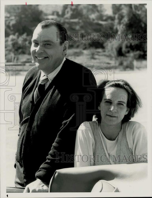 1989 Press Photo Amanda Plummer and Larry Drake star in NBC-TV's "L.A. Law"- Historic Images