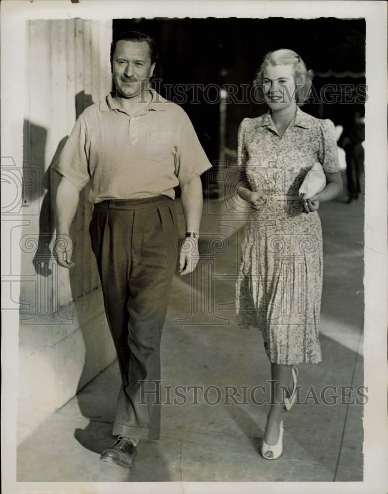 1939 Press Photo Capt. Alastair Mackintosh and Mrs. John R. (Jock) McLean in FL- Historic Images