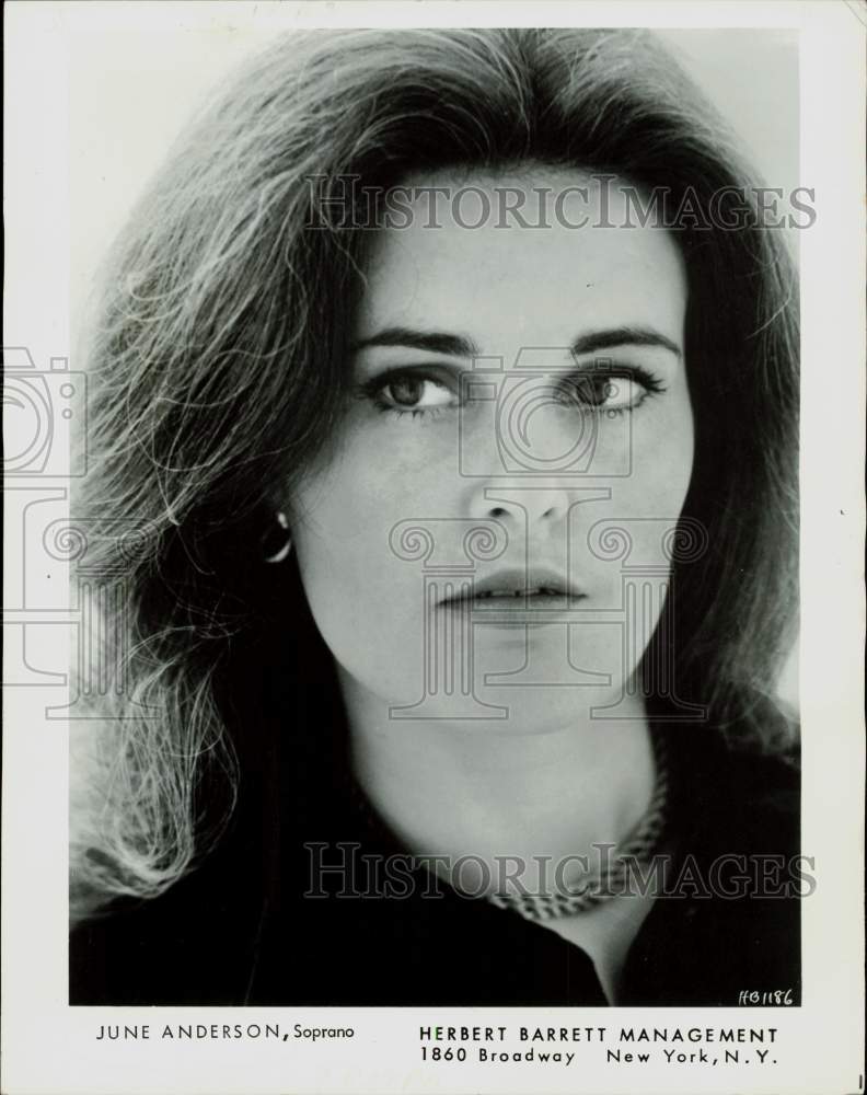 1983 Press Photo June Anderson, American coloratura soprano opera singer.- Historic Images