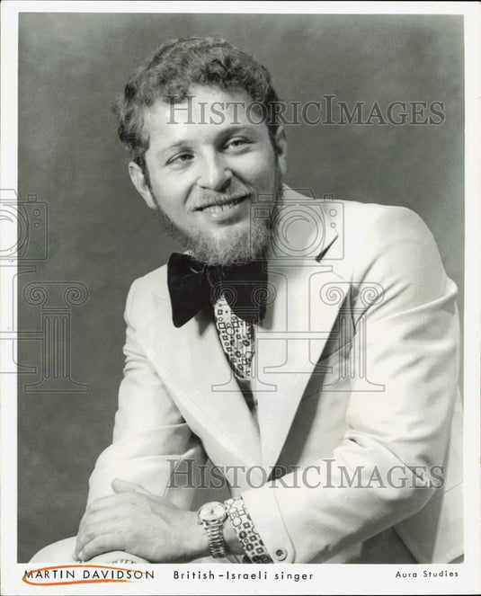 1978 Press Photo Martin Davidson, British-Israeli singer - lra35604- Historic Images