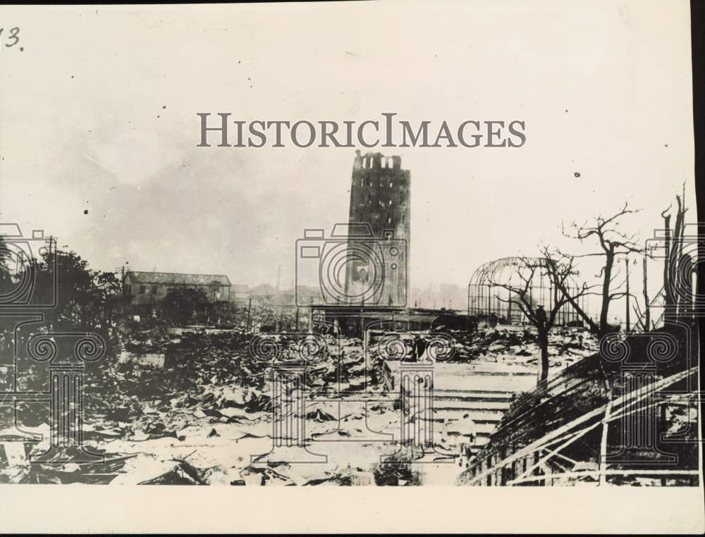 1923 Press Photo Aftermath of strong earthquake that shook Japan - lra55268- Historic Images
