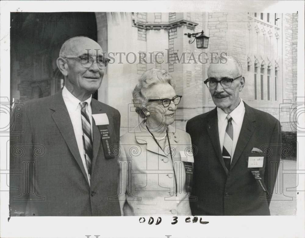 Press Photo Members of the class of 1916 meet at the University of Missouri- Historic Images