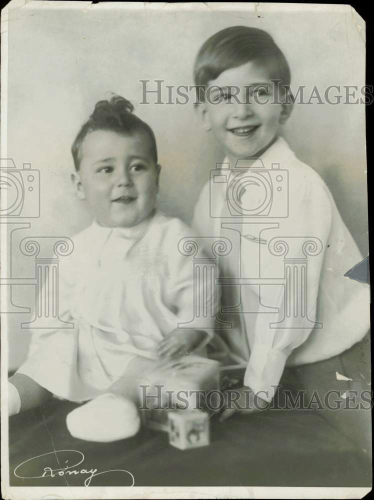 1929 Press Photo Yugoslavia's Prince Peter and his brother Prince Tomislav- Historic Images
