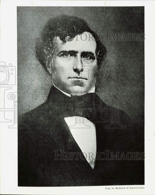 1980 Press Photo Artist's drawing of Franklin Pierce - lra92935- Historic Images