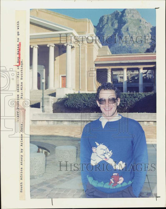 1991 Press Photo Roy Nates a lecturer at University of Cape Town - lra98166- Historic Images