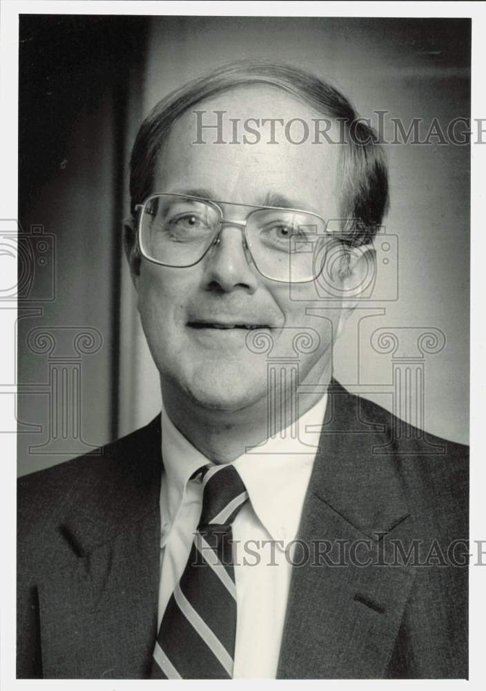 1988 Press Photo Tom Rideout, new president of the American Bankers Association- Historic Images