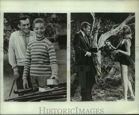 1965 Press Photo Lauren Bacall in movie scenes - lrp01316- Historic Images