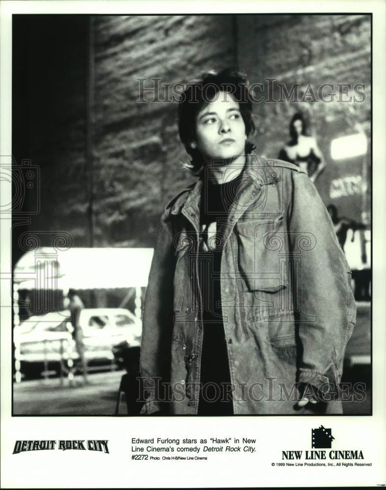 1999 Press Photo Edward Furlong stars in the comedy "Detroit Rock City" - Historic Images