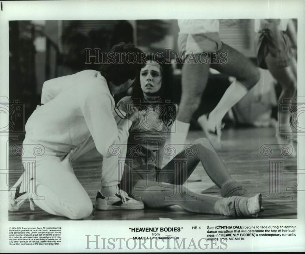 1984 Cynthia Dale in a romantic musical film &quot;Heavenly Bodies,&quot; - Historic Images