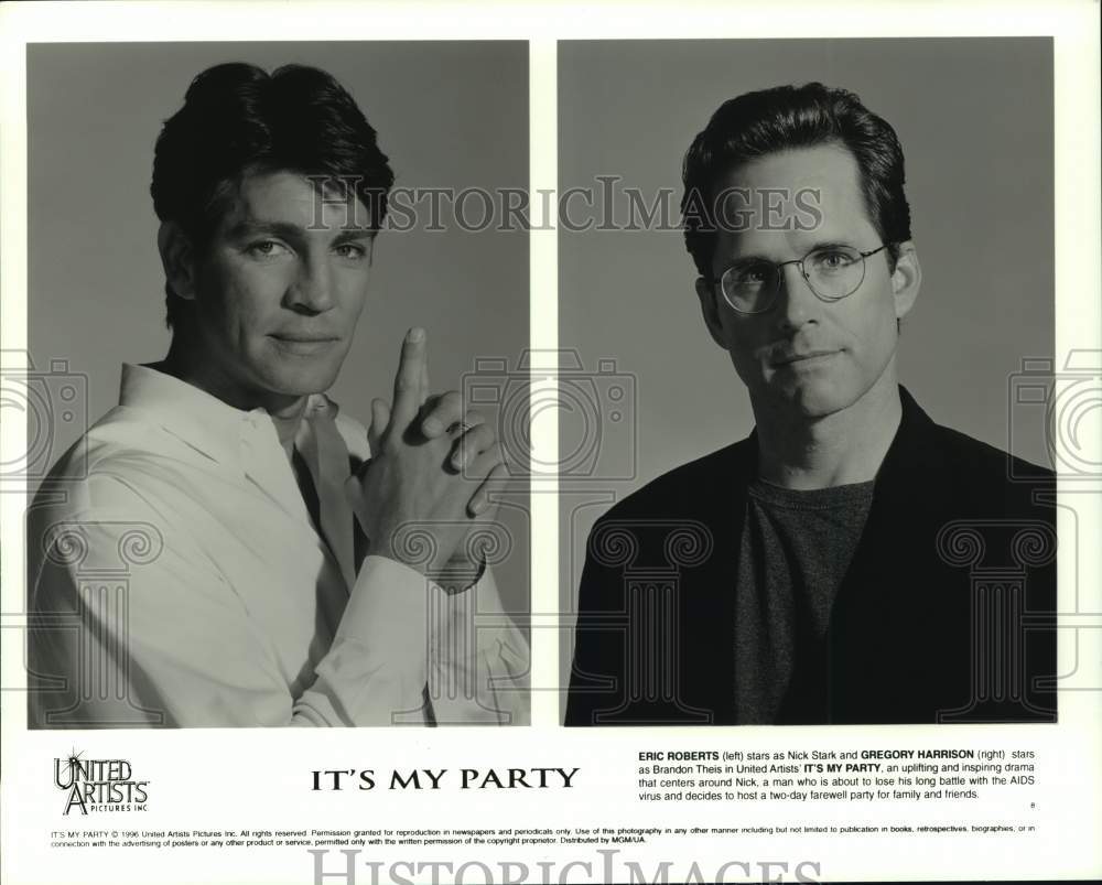 1996 Eric Roberts and Gregory Harrison star in &quot;It&#39;s My Party&quot; - Historic Images