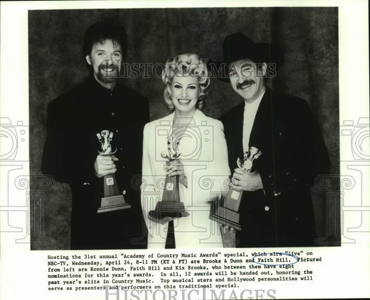 Brooks & Dunn and Faith Hill on Academy of Country Music Awards - Historic Images