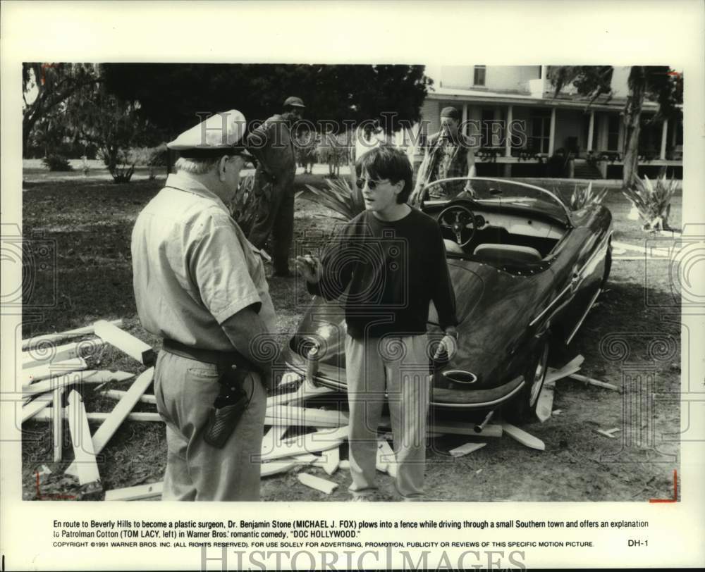 1991 Michael J. Fox and Tom Lacy in &quot;Doc Hollywood&quot; - Historic Images