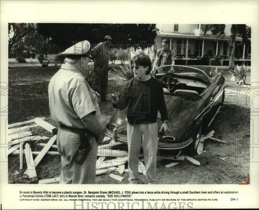 1991 Michael J. Fox and Tom Lacy in "Doc Hollywood" - Historic Images