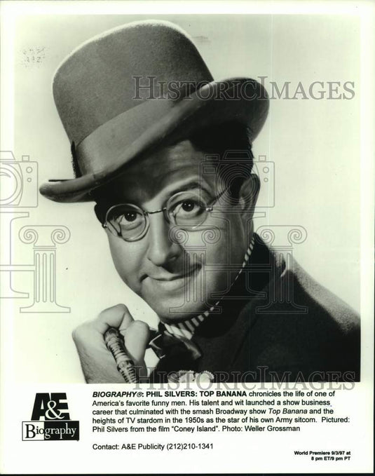 1997 Phil Silvers from the film "Coney Island" - Historic Images