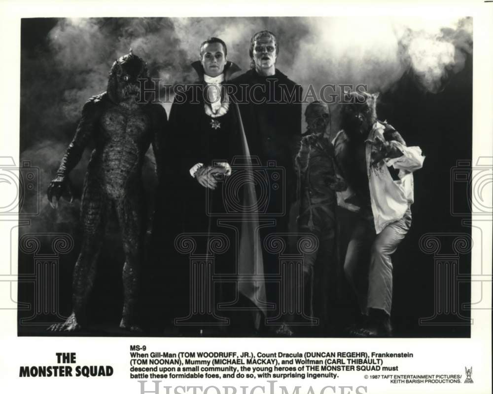 1987 Press Photo Powerful enemies in the film &quot;The Monster Squad&quot; - lrp19825- Historic Images