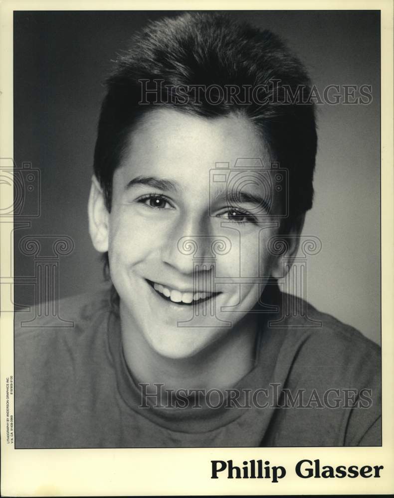 1991 Press Photo Actor Phillip Glasser - lrp24006- Historic Images