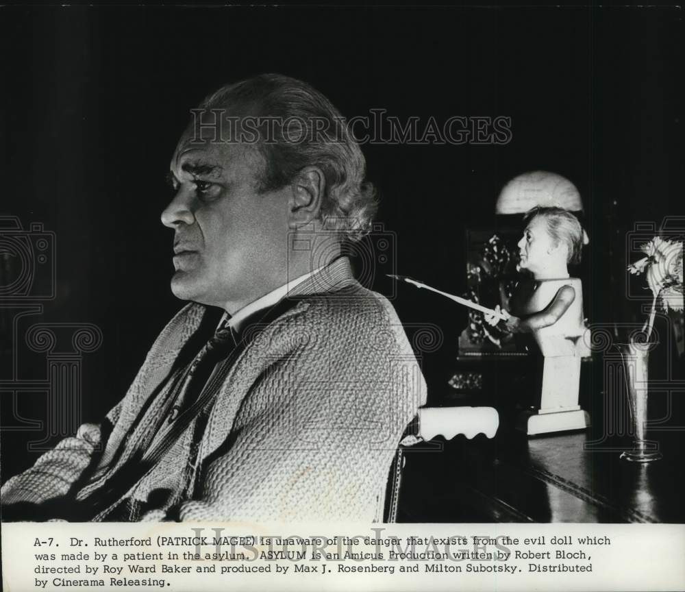 Press Photo Patrick Magee Starring In &quot;Asylum&quot; - lrp26661 - Historic Images