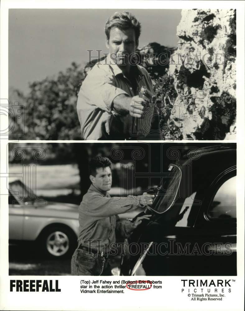 Press Photo Jeff Fahey and Eric Roberts star in the film &quot;Freefall&quot; - lrp41782 - Historic Images