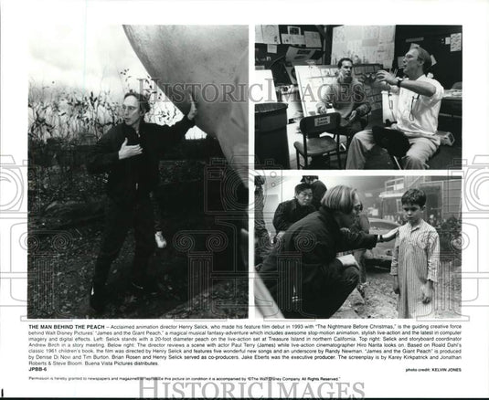 Press Photo Henry Selick directs scenes from "James and the Giant Peach"- Historic Images