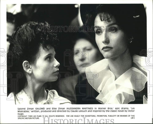 1995 Press Photo SalomÃ©, Alessandra Martines in a scene from "Les MisÃ©rables"- Historic Images
