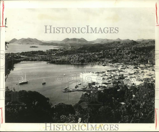 1965 Press Photo Harbor of Castries in West Indies - lrp68696 - Historic Images