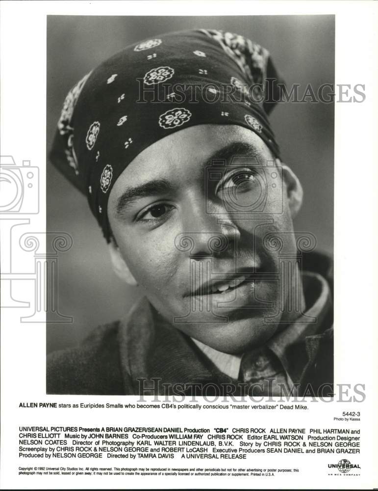 1992 Press Photo Actor Allen Payne in "CB4" Movie - lrp75231 - Historic Images