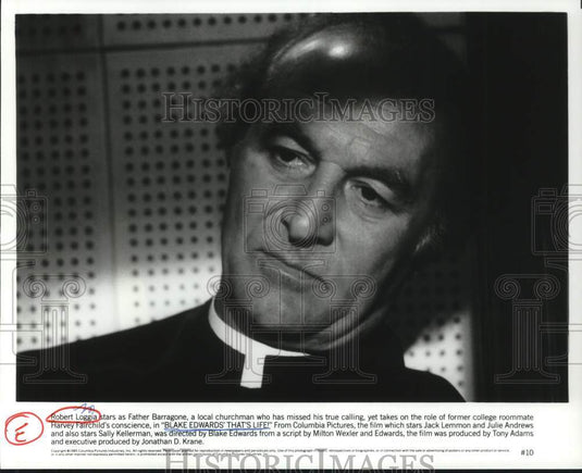 1985 Press Photo Actor Robert Loggia in "Blake Edwards' That's Life!" Movie- Historic Images