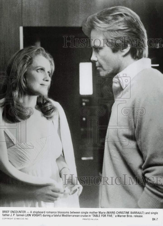 1983 Press Photo Marie-Christine Barrault and Jon Voight star in Table For Five- Historic Images