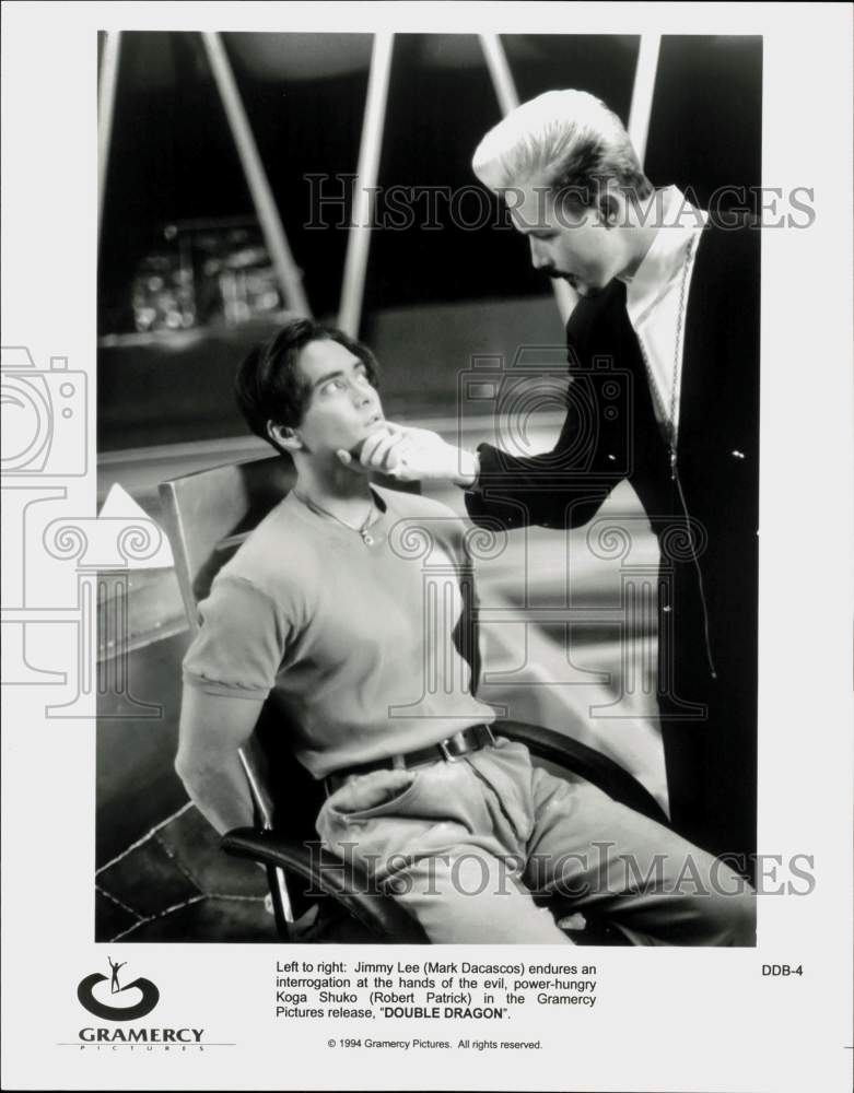1994 Press Photo Mark Dacascos &amp; Robert Patrick in &quot;Double Dragon&quot; Movie- Historic Images