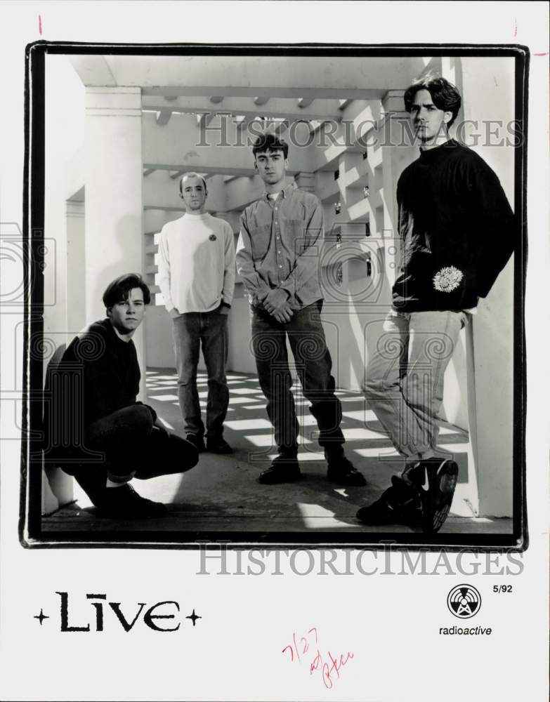 1992 Press Photo Live, Music Group - lrp86163- Historic Images