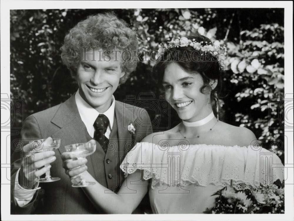 Press Photo Gary Frank &amp; Brooke Adams on &quot;Family&quot; TV Series - lrp87957- Historic Images