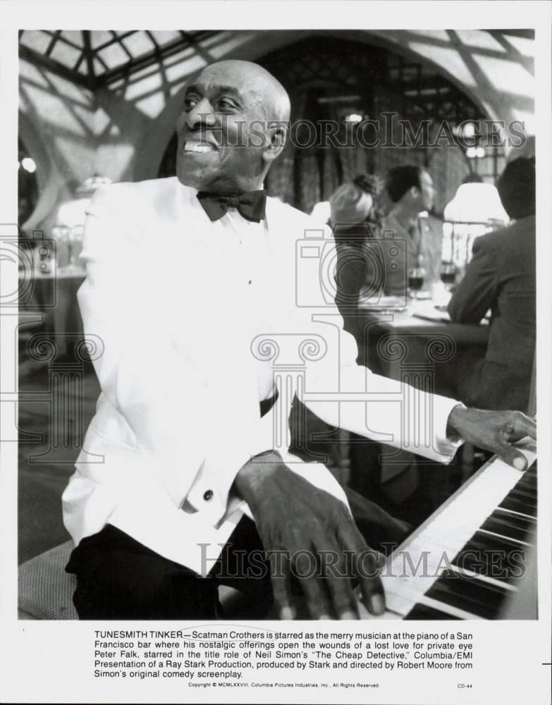 1978 Press Photo Actor Scatman Crothers in &quot;The Cheap Detective&quot; Movie- Historic Images