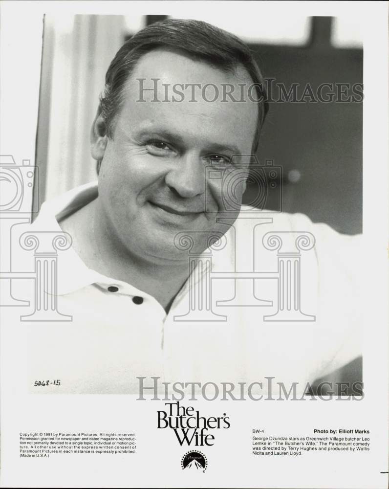 1991 Press Photo Actor George Dzundza in &quot;The Butcher&#39;s Wife&quot; Movie - lrp90174- Historic Images