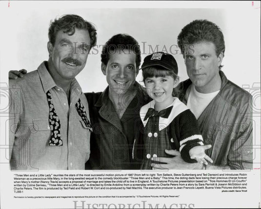 1990 Press Photo "Three Men and a Little Lady" Movie Cast Members - lrp96678- Historic Images