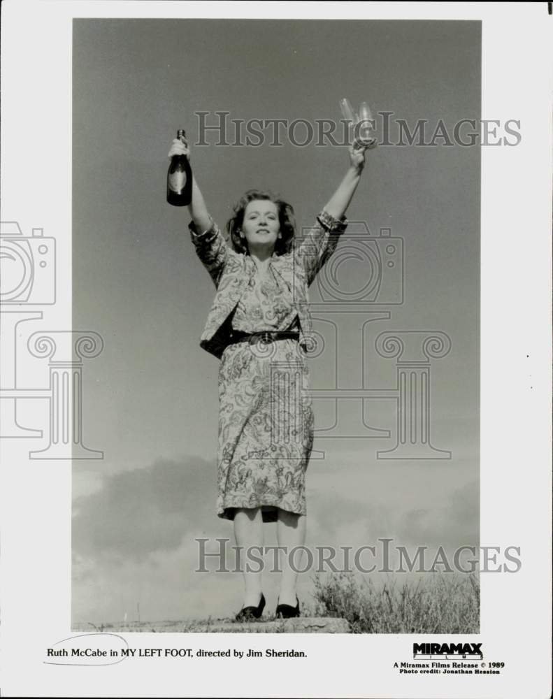 1989 Press Photo Actress Ruth McCabe in &quot;My Left Foot&quot; - lrp97297- Historic Images