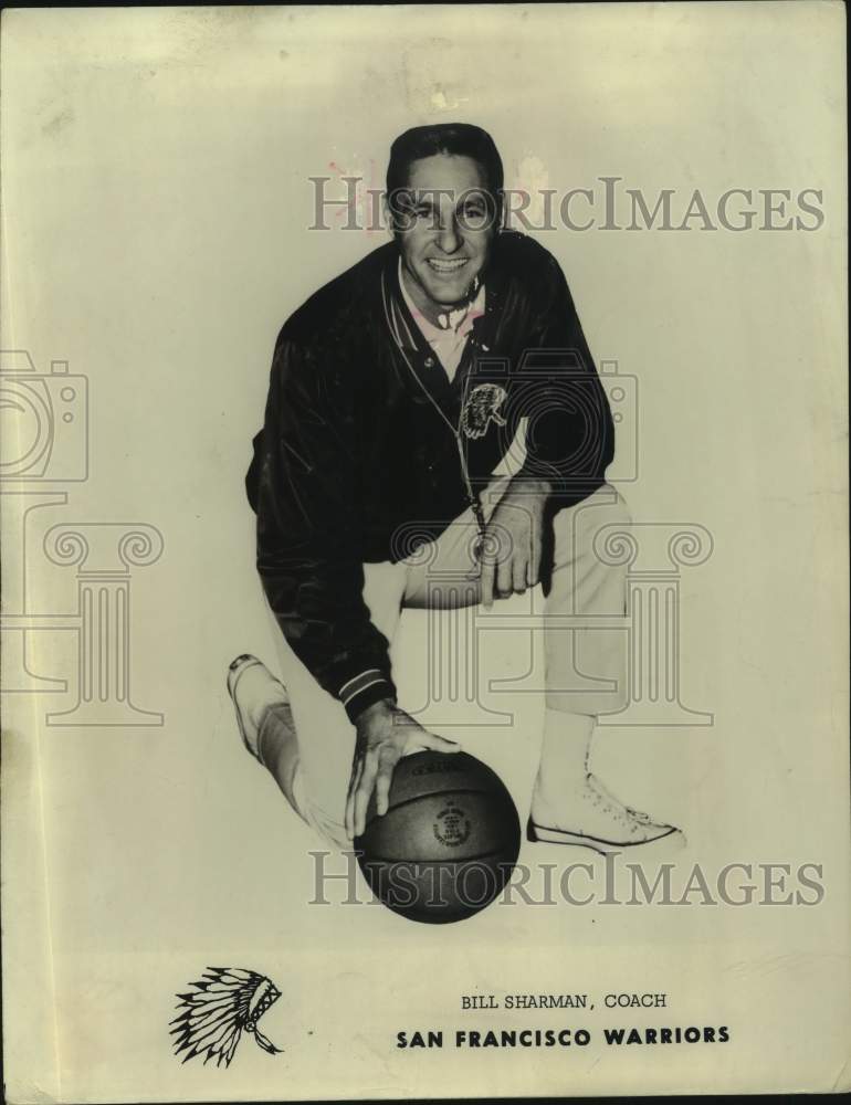 1967 Bill Sharman, Coach of the San Francisco Warriors-Historic Images