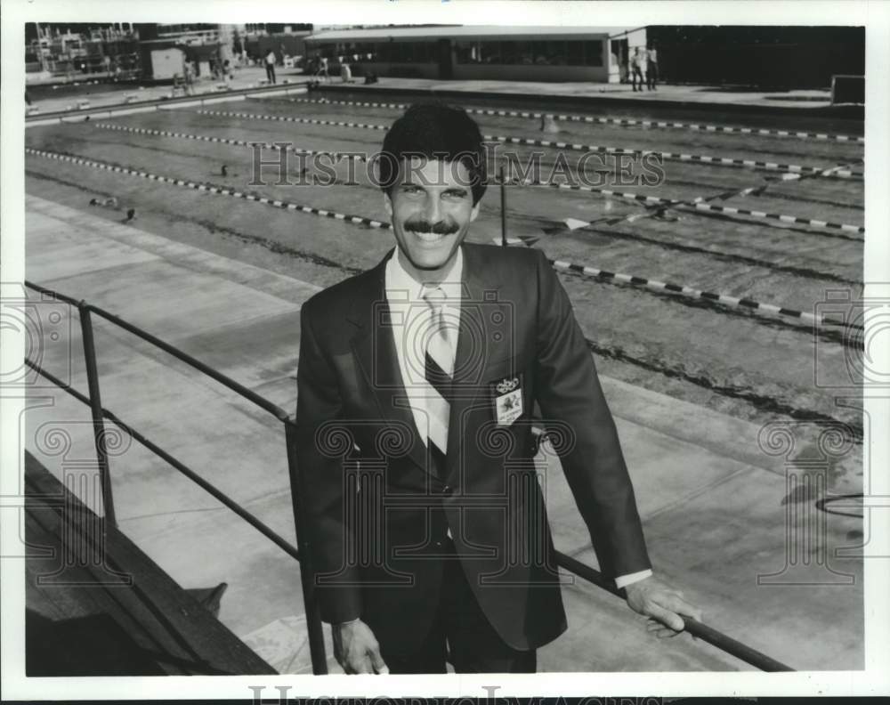 1984 Mark Spitz ABC Sports 1984 Summer Olympics in Los Angeles - Historic Images