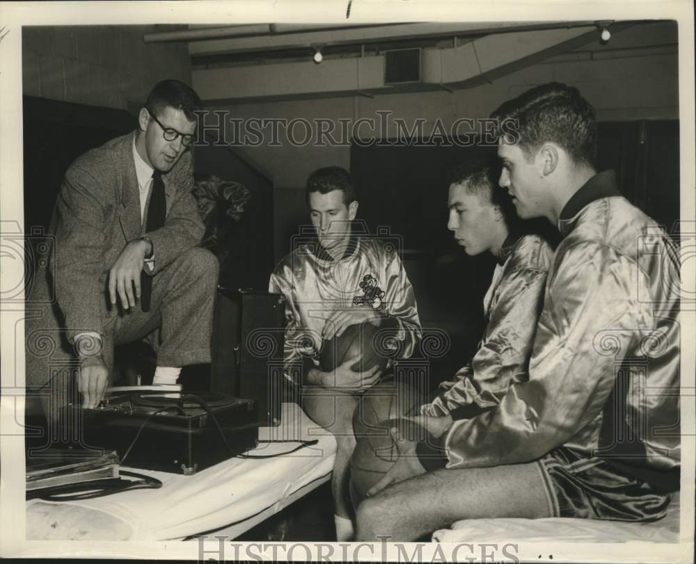 1952 University of Oregon Bill Borcher Plays Jazz Music for Players - Historic Images