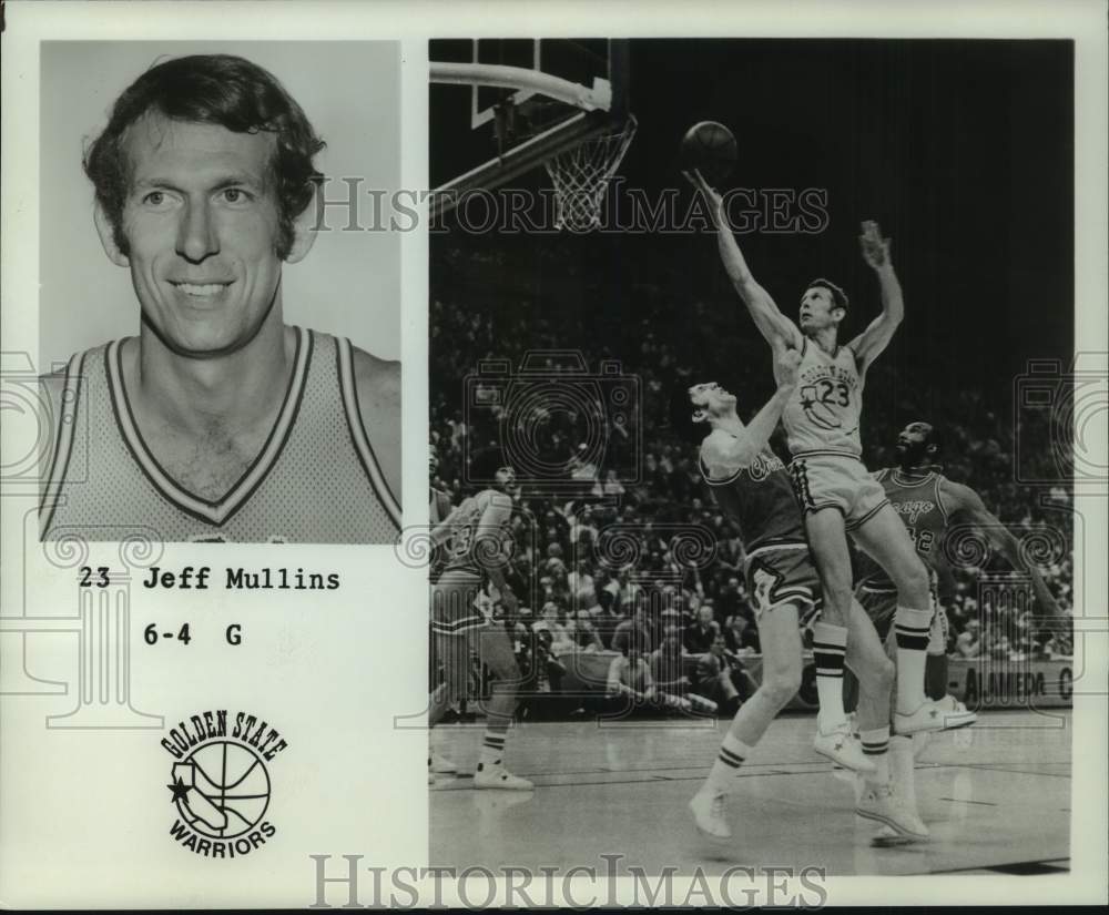 1975 Golden State Warriors Basketball Player Jeff Mullins, Guard - Historic Images