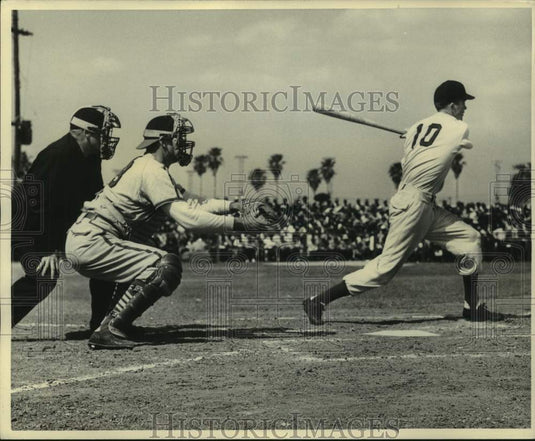Tampa -- Virgil Staloup Smashed Out Long Double to Right Center - Historic Images