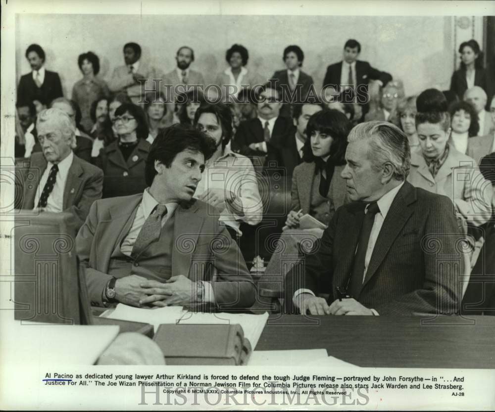 Al Pacino &amp; Arthur Kirkland Star in &quot;And Justice For All&quot; - Historic Images