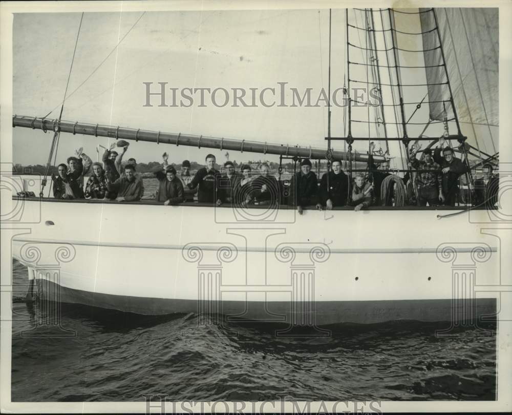 1953 Crew of Yankee Ship - Historic Images