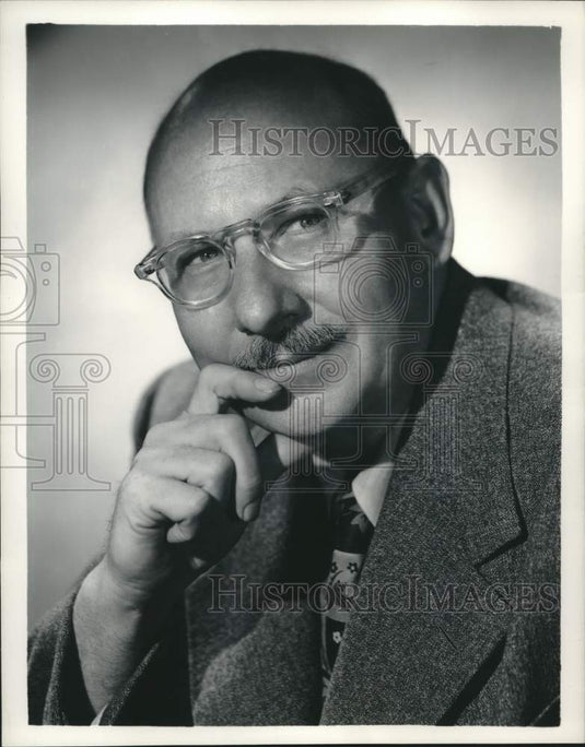 Press Photo Carlton E Morse Producer of "One Man's Family" NBC Radio Program- Historic Images