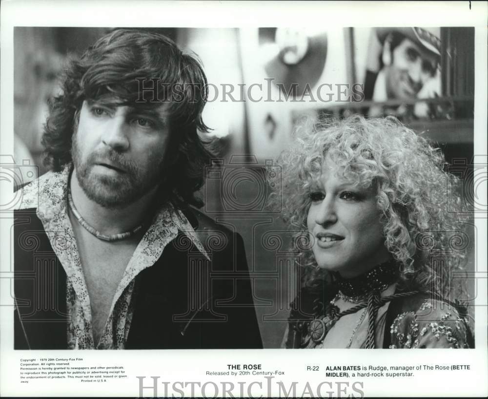 1979 Press Photo Alan Bates and Bette Midler star in The Rose - lrx02624- Historic Images