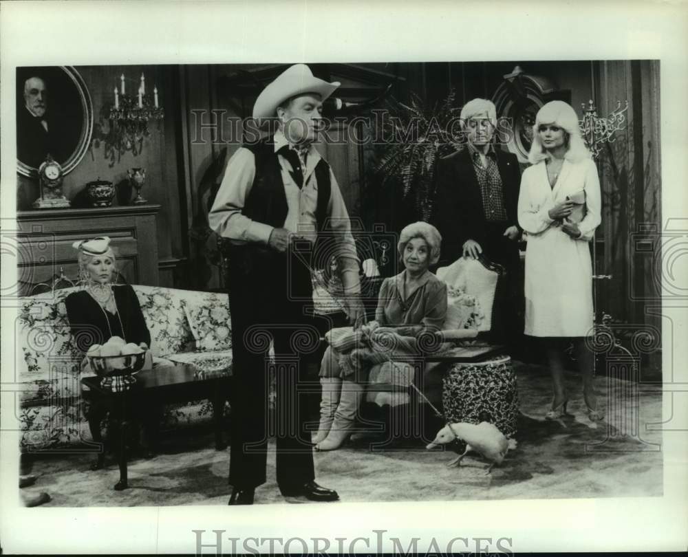 1980 Bob Hope with co stars in &quot;Will The People Strike Again&quot; - Historic Images